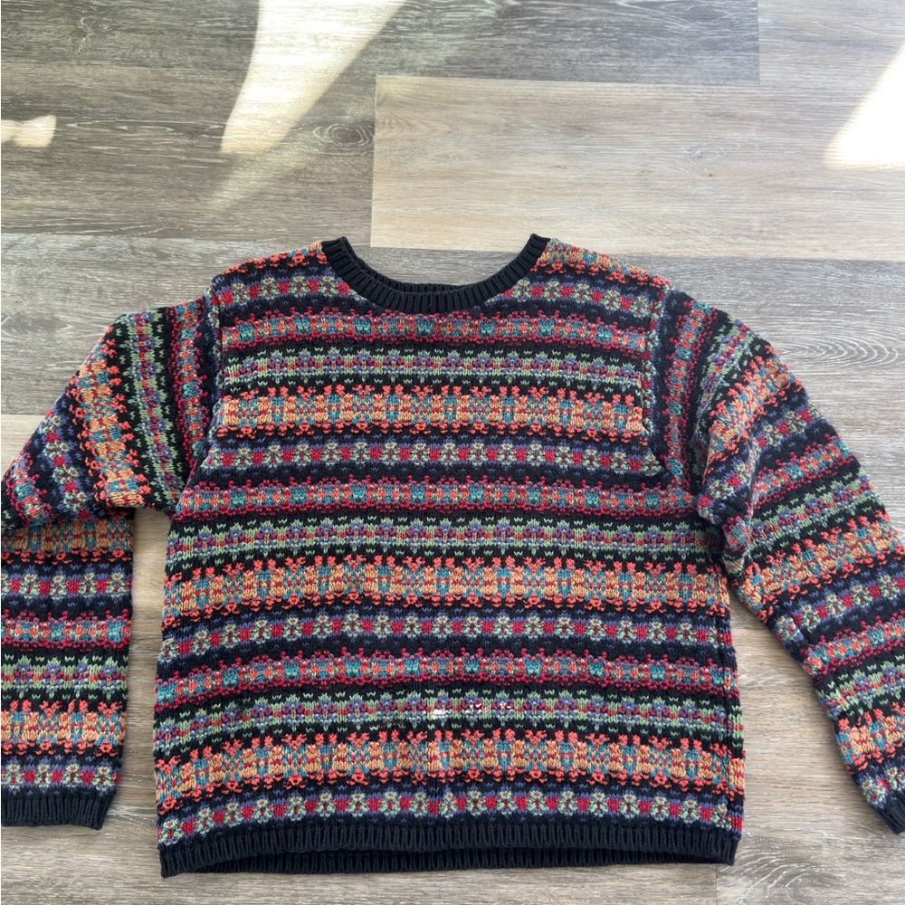 L.L. Bean Colorful Striped Knit Sweater